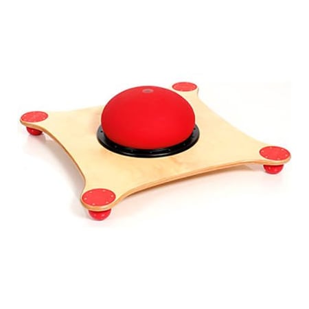 Fabrication Enterprises TOGU JumpStep Balance Board, Birch Wood with Red Balls 30-4580